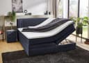 Jockenhöfer Boxspringbett Amira mit Bettkasten und Topper Dunkelblau Bild 1