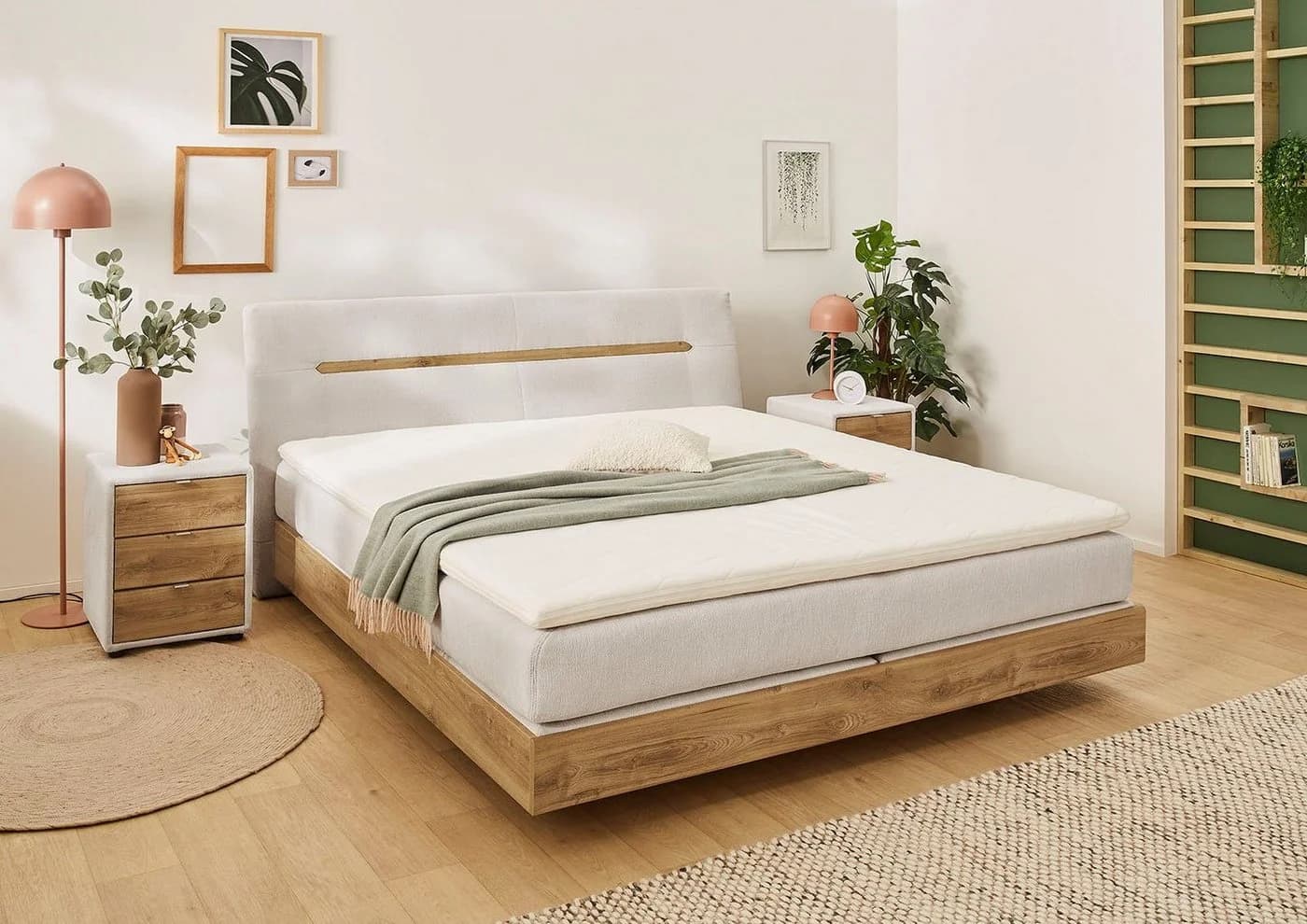 Jockenhöfer Boxspringbett Hetty Beige 180x200 cm mit 7-Zonen-Matratze - Bild 2
