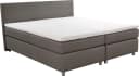 Boxbett Altona grau-beige mit 2 Matratzen und Topper Bild 1
