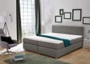 Boxbett Altona grau-beige mit 2 Matratzen und Topper Bild 2