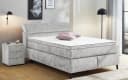 Jockenhöfer Boxspringbett Diva hellgrau mit höhenverstellbarem Kopfteil Bild 2