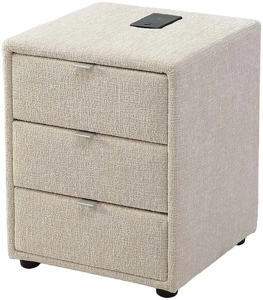 Nachtkonsole JOCKENHÖFER GRUPPE Lissy mit 3 Schubladen Beige - Bild 2