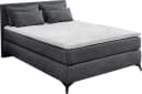 Boxspringbett Paulina Anthrazit mit Topper und Kissen Bild 1
