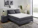 Boxspringbett Paulina Anthrazit mit Topper und Kissen Bild 2