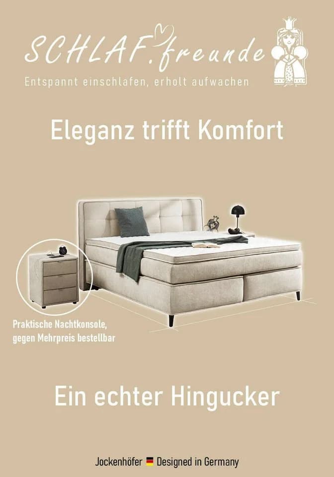 Boxspringbett in grau - Bild 3