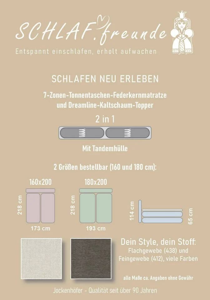 Boxspringbett in grau - Bild 5