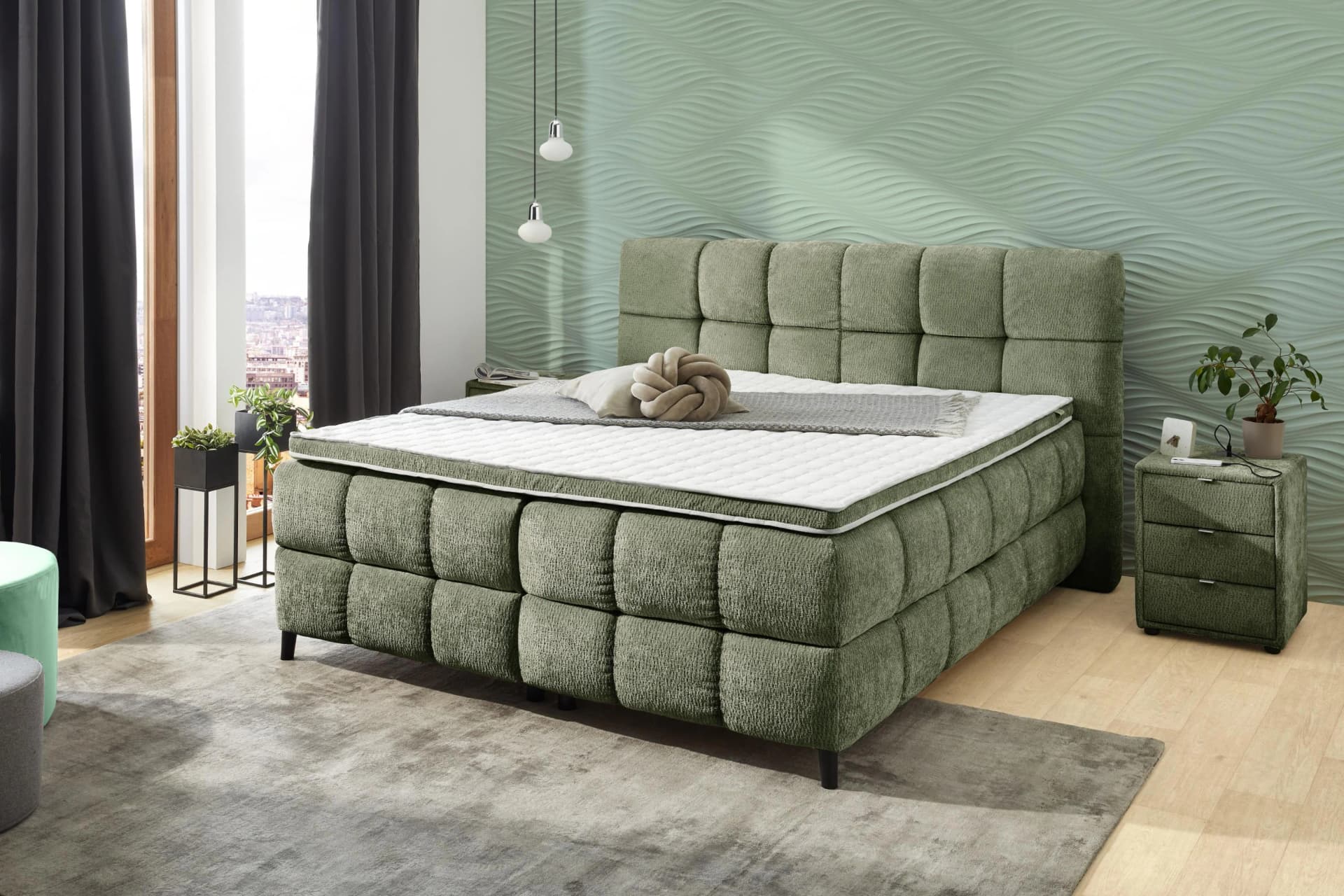 Boxbett Molly 180x200 cm Jockenhöfer 7-Zonen-Federkernmatratze