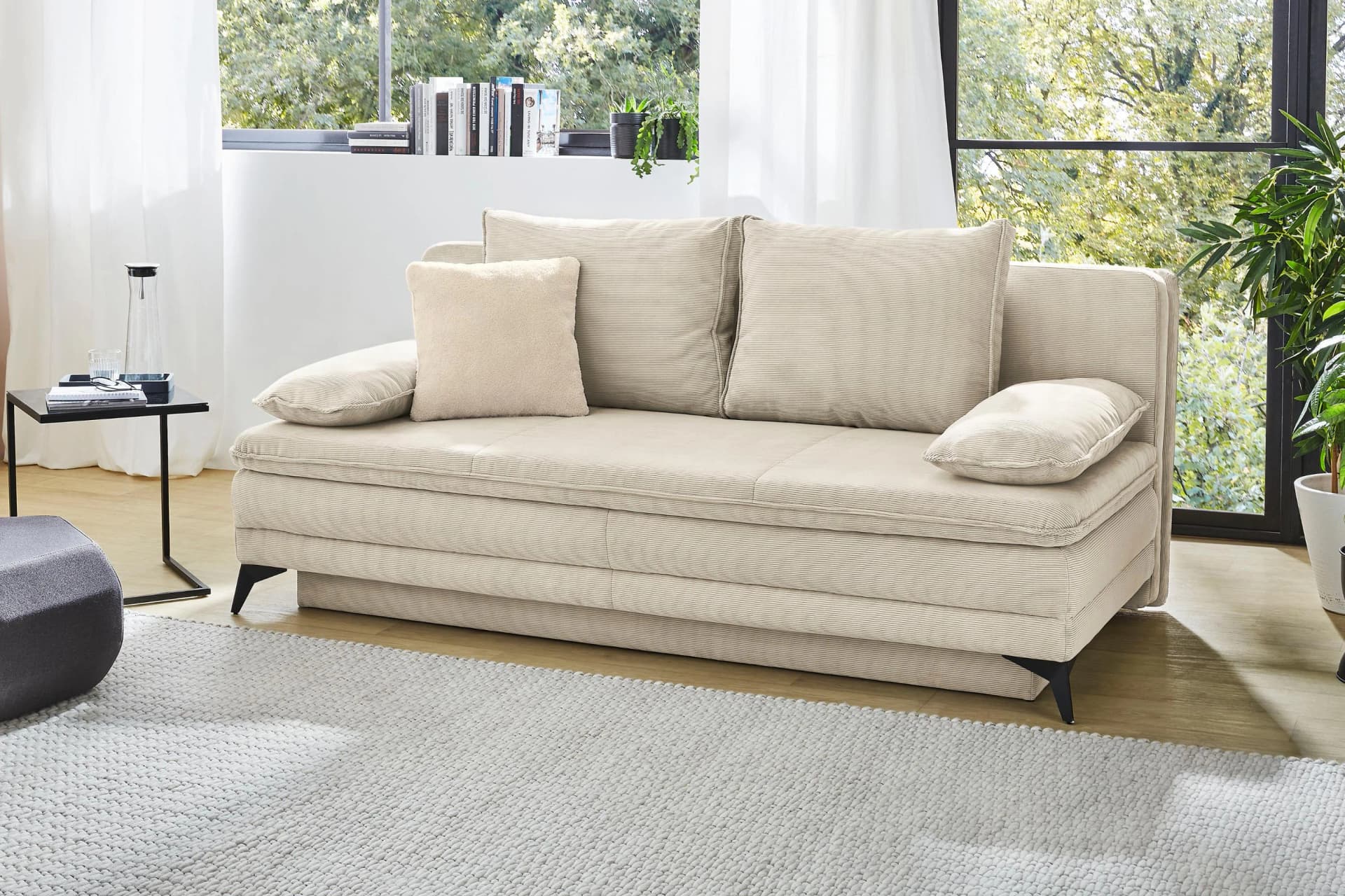 Jockenhöfer Schlafsofa Laurin mit Bettkasten und Kaltschaumtopper