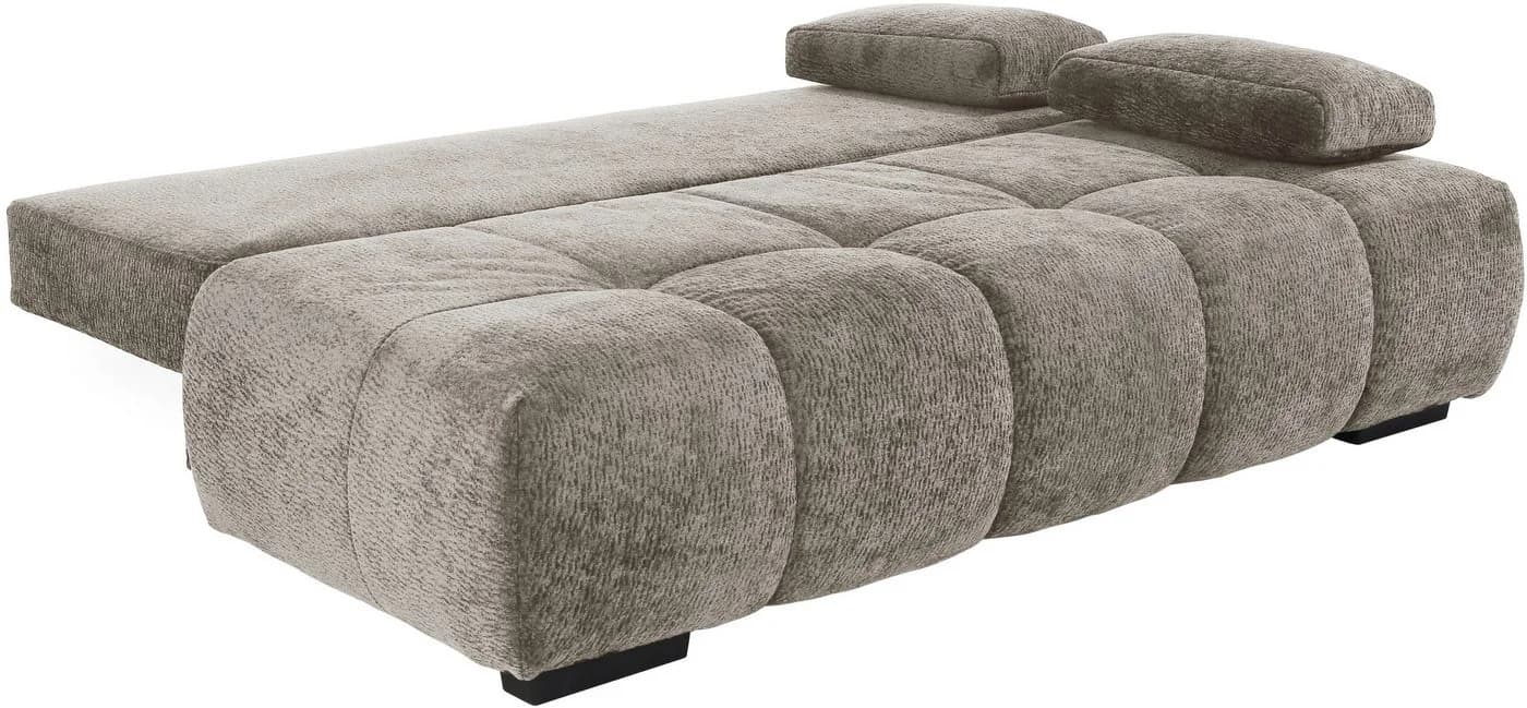 Trendiges Schlafsofa in Greige - Polyester - Bild 4