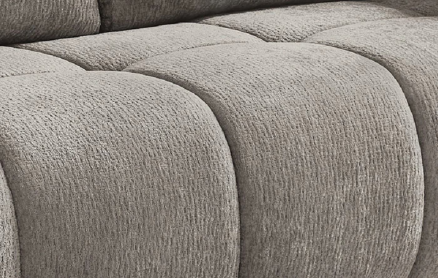 Trendiges Schlafsofa in Greige - Polyester - Bild 5