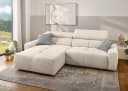 Jockenhöfer Gruppe Ecksofa Unos L-Form mit 60cm elektrischer Sitztiefenverstellung, USB, verstellbaren Kopfstützen & Zierkissen Bild 2