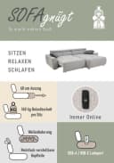 Jockenhöfer Gruppe Ecksofa Unos L-Form mit 60cm elektrischer Sitztiefenverstellung, USB, verstellbaren Kopfstützen & Zierkissen Bild 4