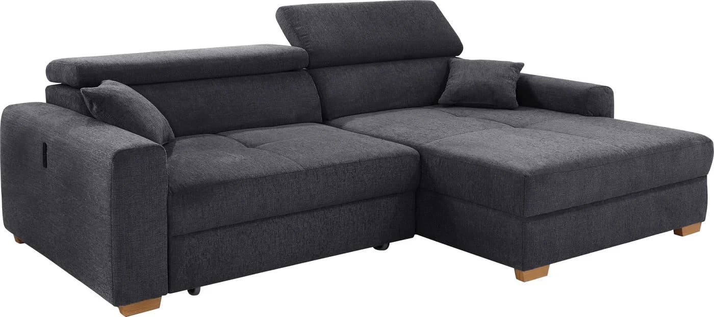 Jockenhöfer Ecksofa Slider L-Form Anthrazit mit elektr. Sitztiefenverstellung - Bild 3