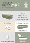 Big-Sofa Milano XXL Federkernpolsterung Grün Bild 4