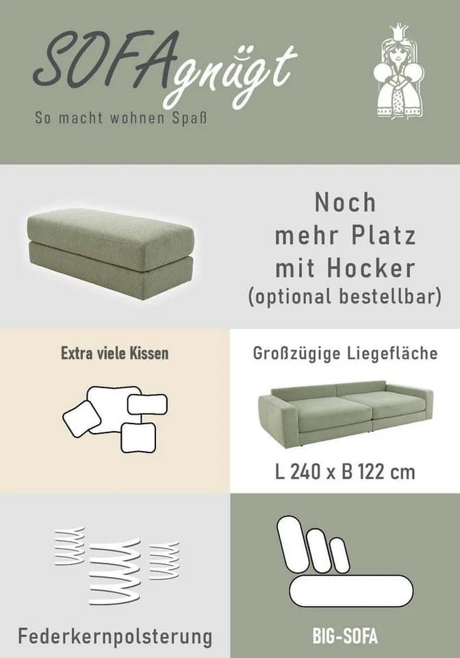 Big-Sofa in Beige - Trendig und Zeitlos - Bild 4