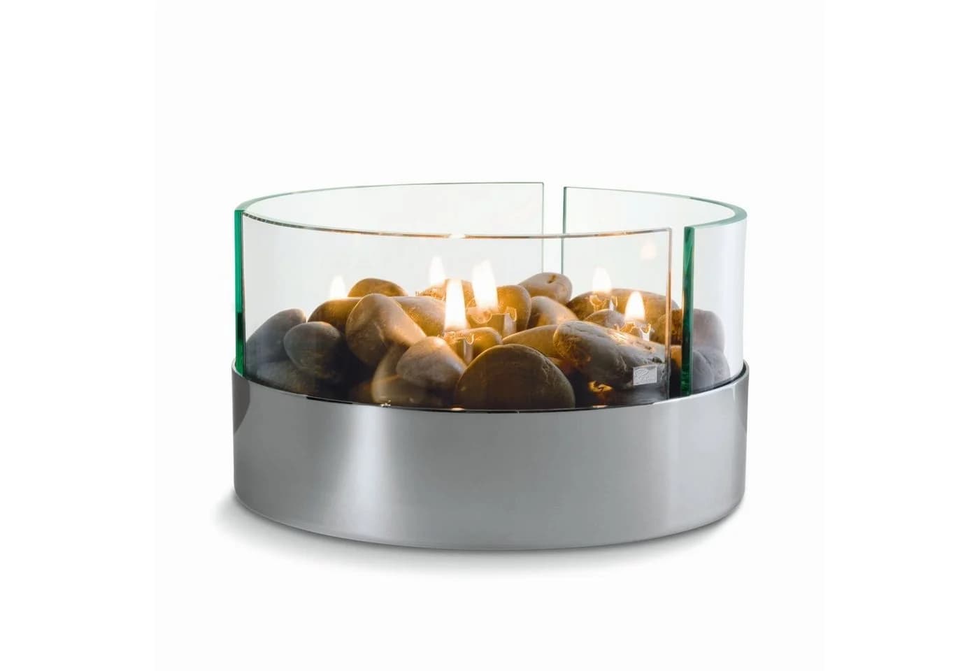 Philippi Design Dekokamin Burn Tischkamin Silber - Bild 2