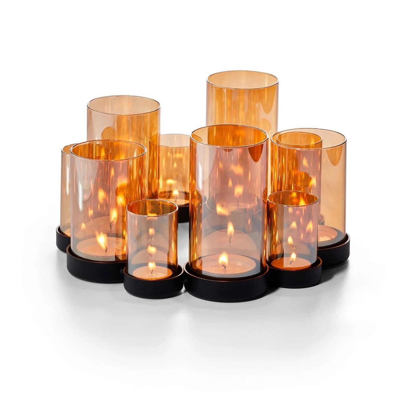 PHILIPPI Windlicht BELLO HORIZONTE Lichtspiel Silber Transparent Glas Stahl - Bild 2
