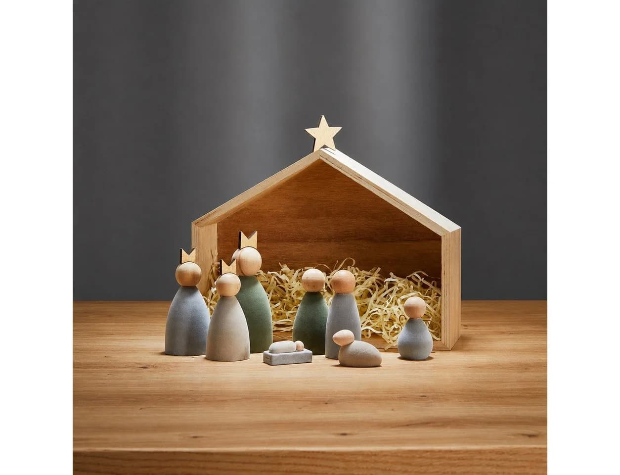 PHILIPPI Krippe KRYBBE Weihnachtskrippe 9-tlg. Bunt Skandinavisch - Bild 2