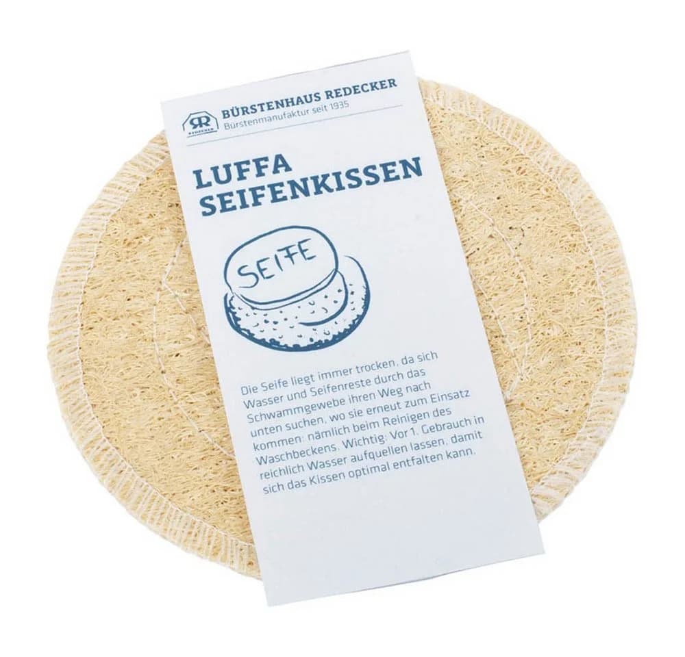 Redecker Seifenkissen Luffa Rund - Natürliche Seifenablage