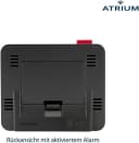Atrium Funkwecker A760 Schwarz mit Schlummerfunktion und Temperaturanzeige Bild 3