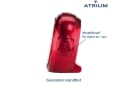 Atrium Quarzwecker A240 Rot Metallic Snooze Licht Bild 4