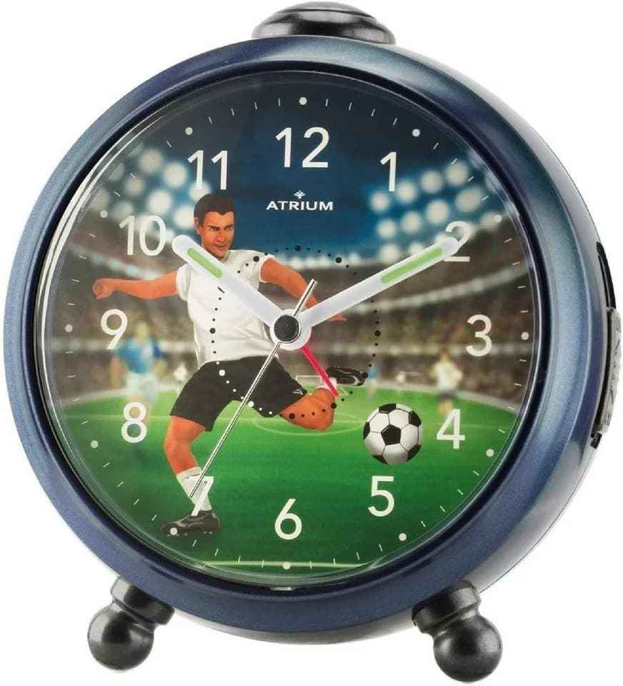 Atrium Quarzwecker A932-5 Kinderwecker Fußball Blau/Schwarz - Bild 2