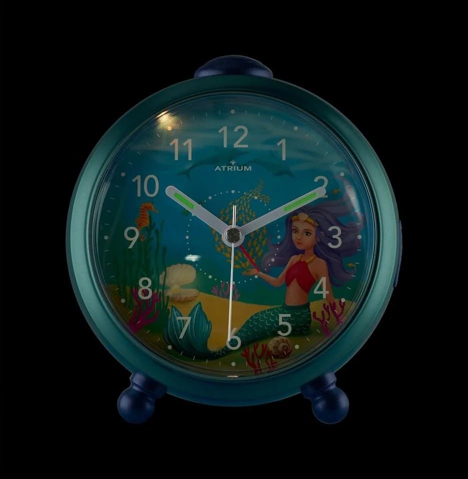 Atrium Kinderwecker Quarzwecker A932-13 Metallic-Mint
