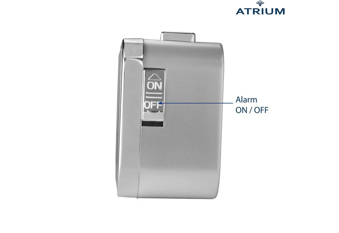 Atrium Quarzwecker A530-19 Silber Schleichende Sekunde Snooze - Bild 5