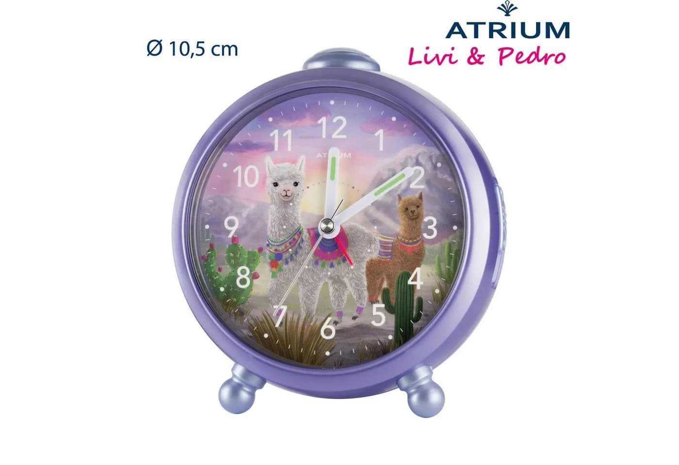 Atrium Kinderwecker Einhorn Analog Quarzwerk Rosa/Violett - Bild 3