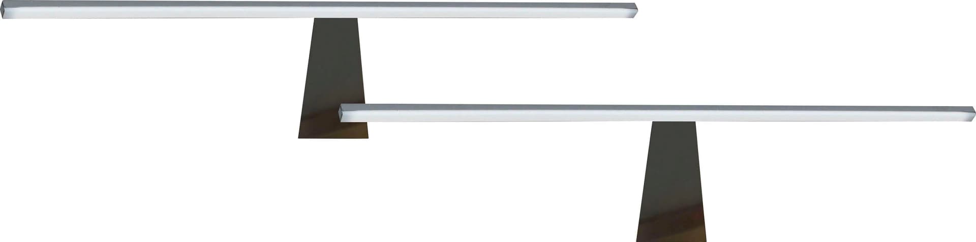 WIEMANN Aufbauleuchte 2er Set Grau Chrom LED