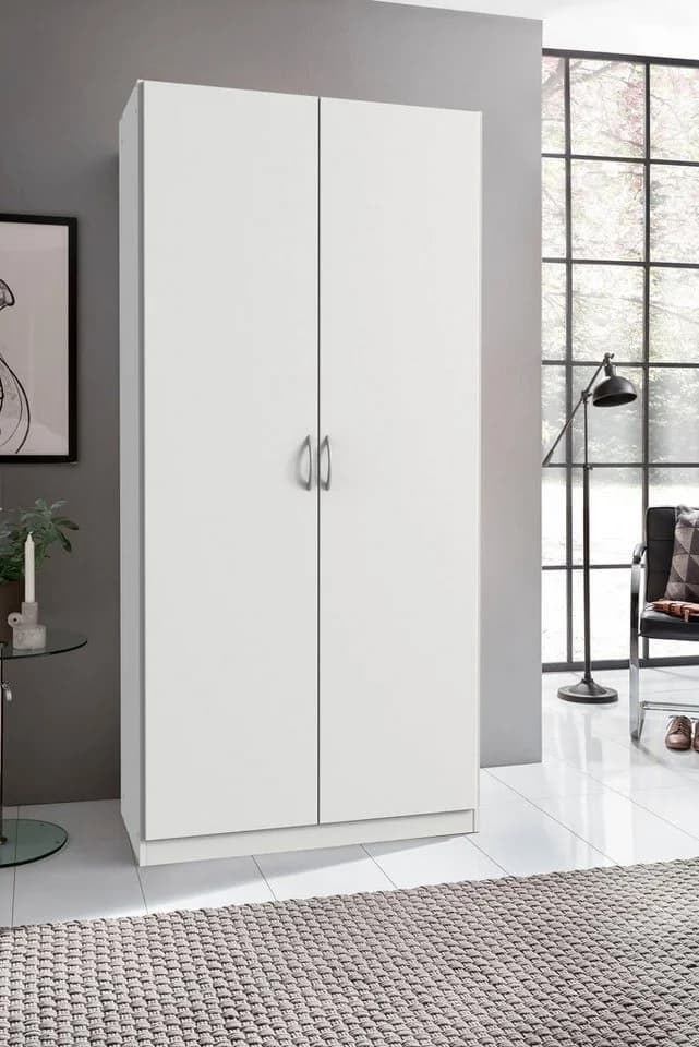 Wimex Drehtürenschrank Bitburg Weiß 90x198x58 cm