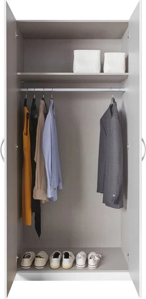 Wimex Drehtürenschrank Bitburg Weiß 90x198x58 cm - Bild 3