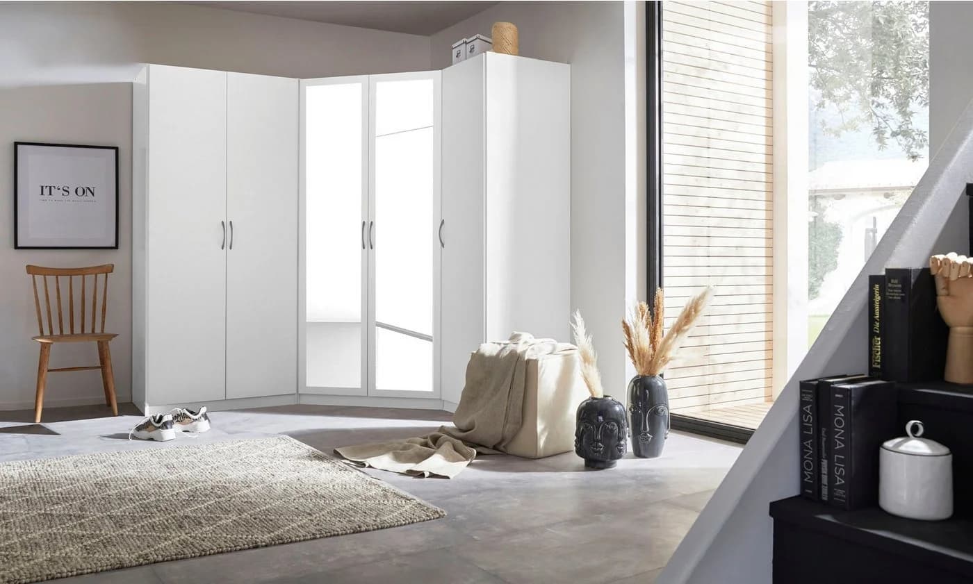 WIMEX Schrank-Set Bitburg Weiß Drehtüren - Bild 2