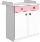 WIMEX Wickelkommode Cindy2 Rosa Weiß mit Soft-Close Bild 2