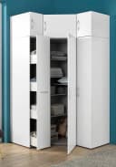 WIMEX Eckschrank Multiraumkonzept Weiß 5 Böden Bild 1