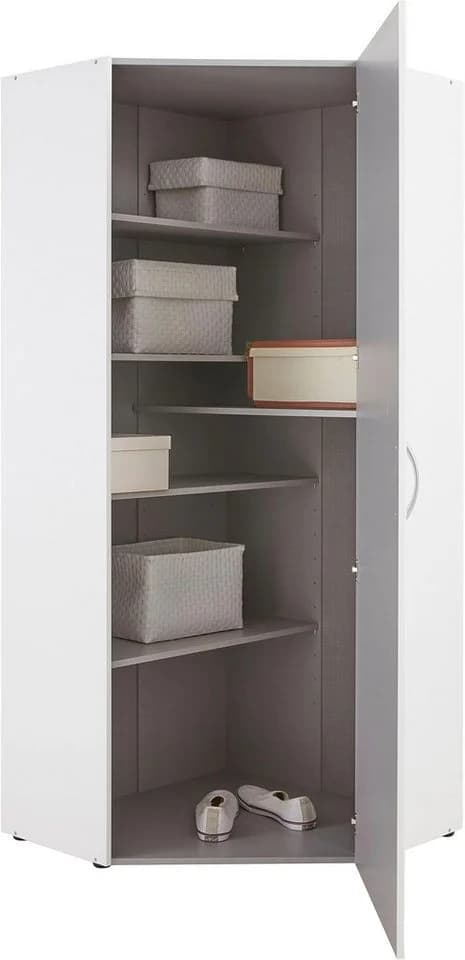 WIMEX Eckschrank Multiraumkonzept Weiß 5 Böden - Bild 2