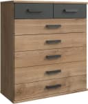 Wimex Schubkastenkommode Cork 7 Schubladen Industrial Grau Bild 2