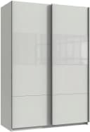 Wimex Schwebetürenschrank Bramfeld Weiß mit Glaselementen Bild 2