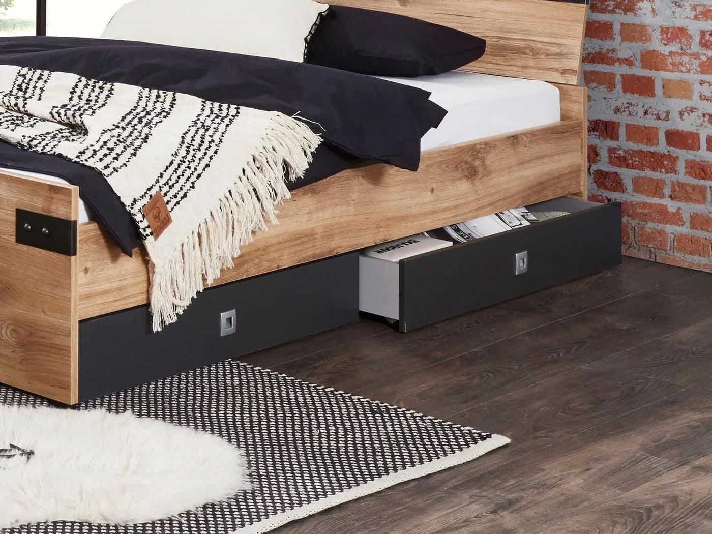 WIMEX Schubkasten Liverpool 2-teilig Beige/Graphit - Bild 2