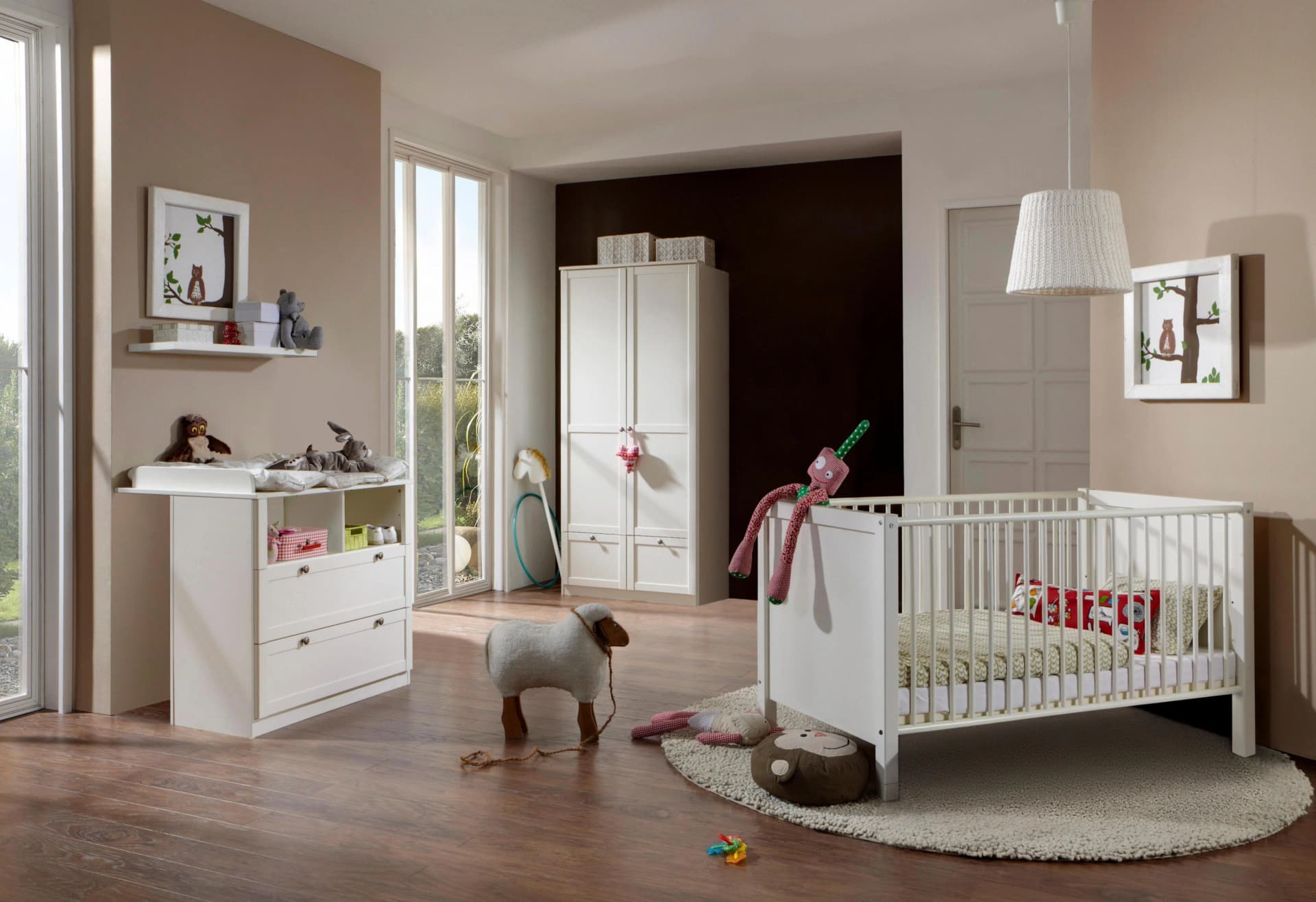 WIMEX Babyzimmer-Komplettset Helsingborg Weiß