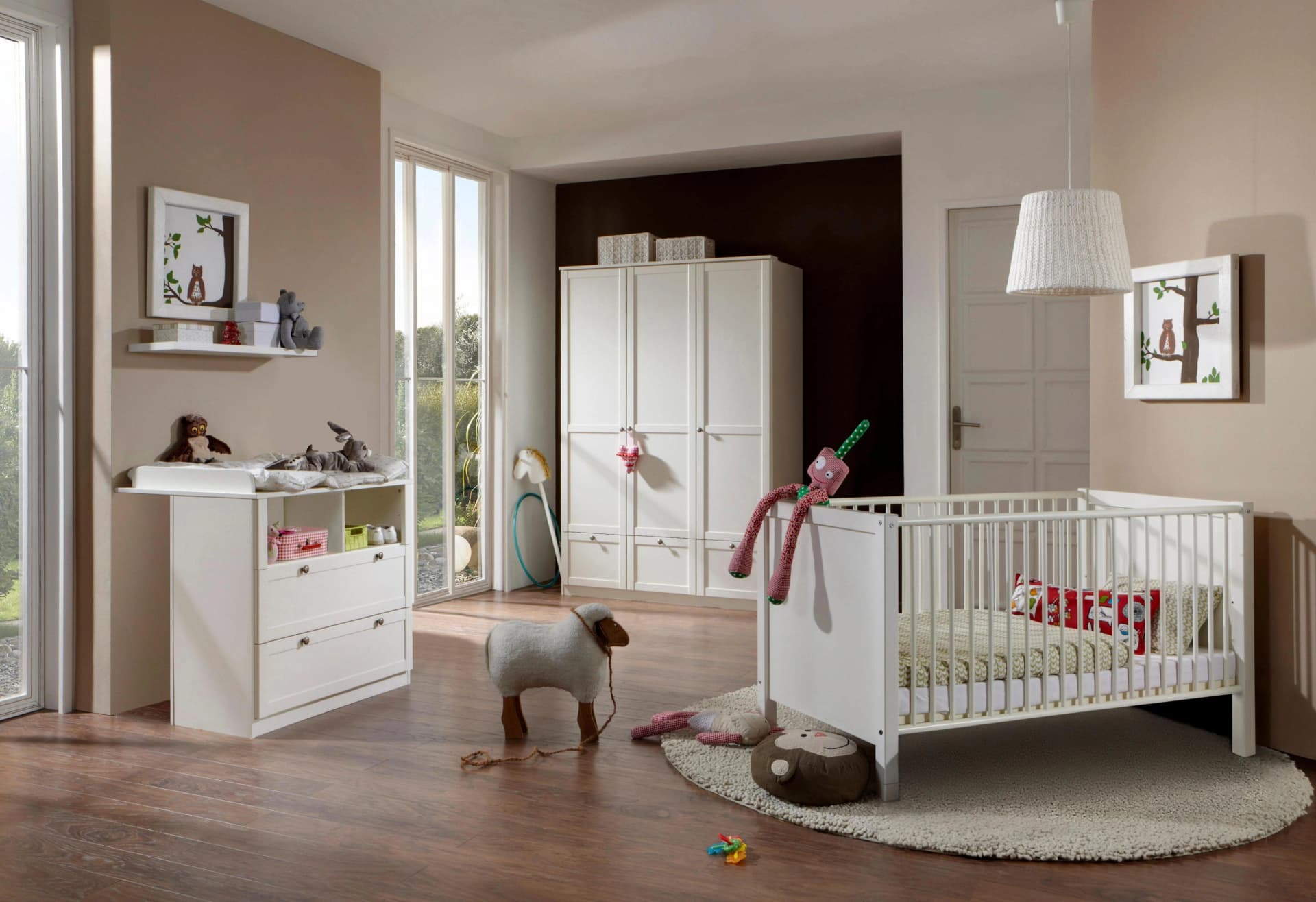 WIMEX Babyzimmer-Komplettset Helsingborg Weiß Holzwerkstoff