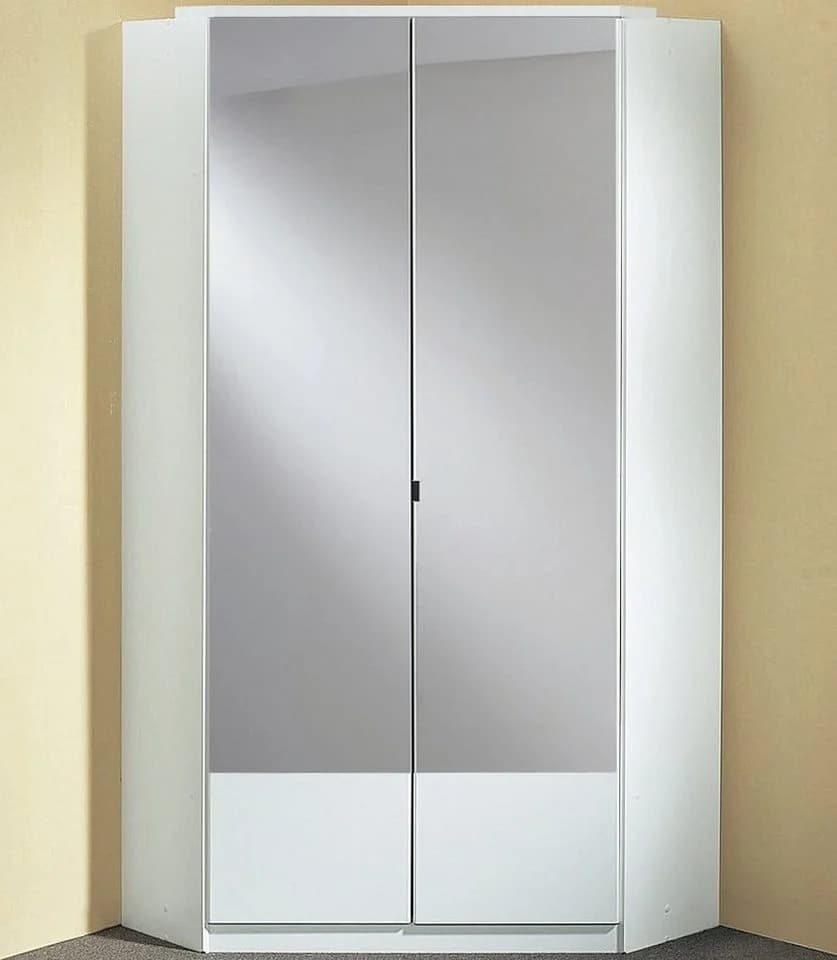 Wimex Imago Eckkleiderschrank Weiß mit Spiegeln - Bild 2
