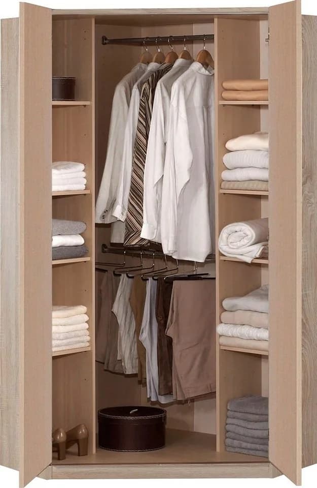 Wimex Imago Eckkleiderschrank Weiß mit Spiegeln - Bild 3