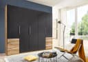 WIMEX Level Kleiderschrank Grau Plankeneiche 5 Türen Schubladen Bild 2