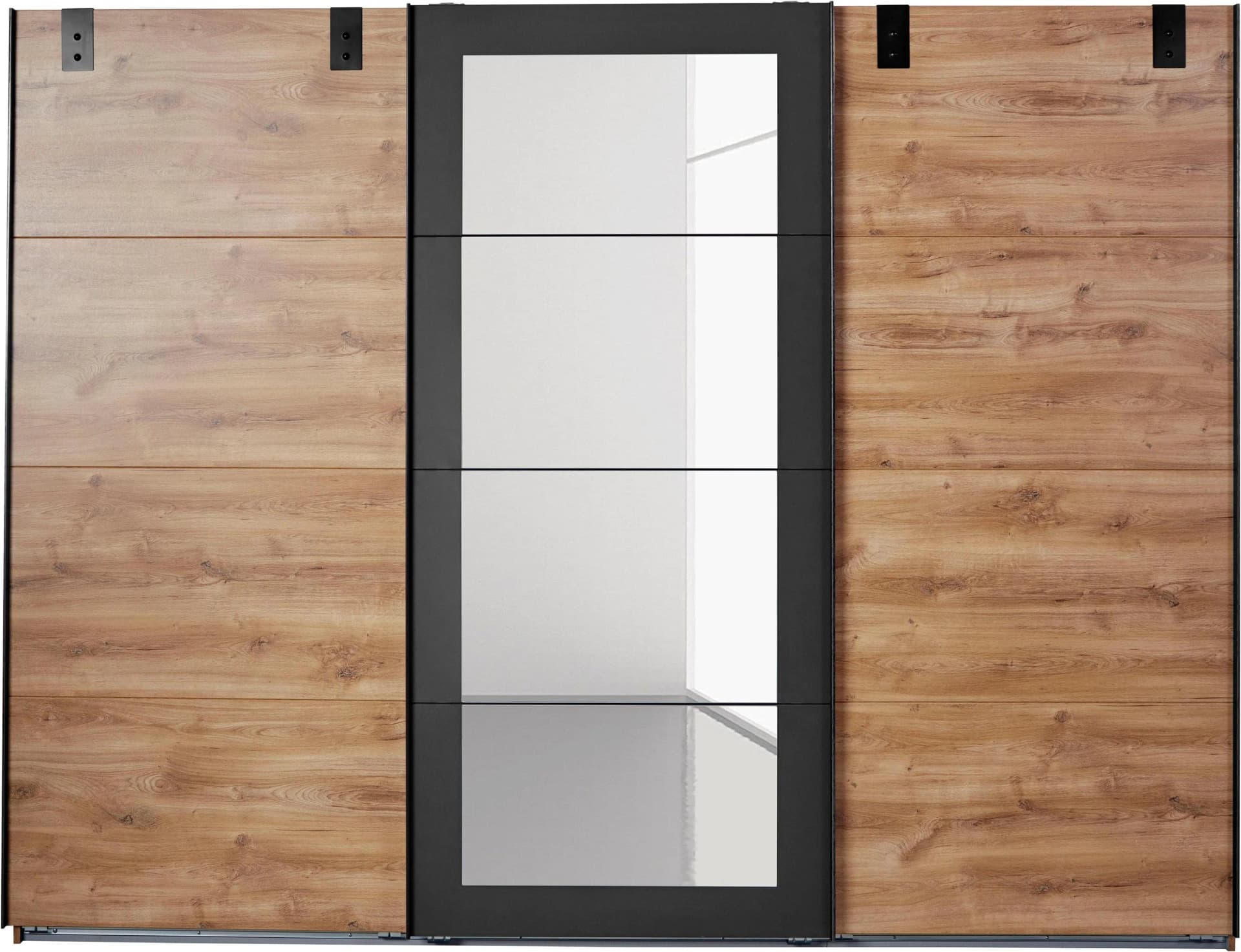 WIMEX Schwebetürenschrank Malmö 270cm Plankeneiche Graphit