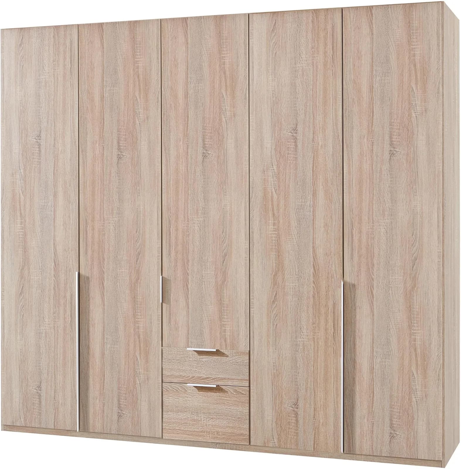 Wimex Kleiderschrank New York Braun 5 Türen 2 Schubladen