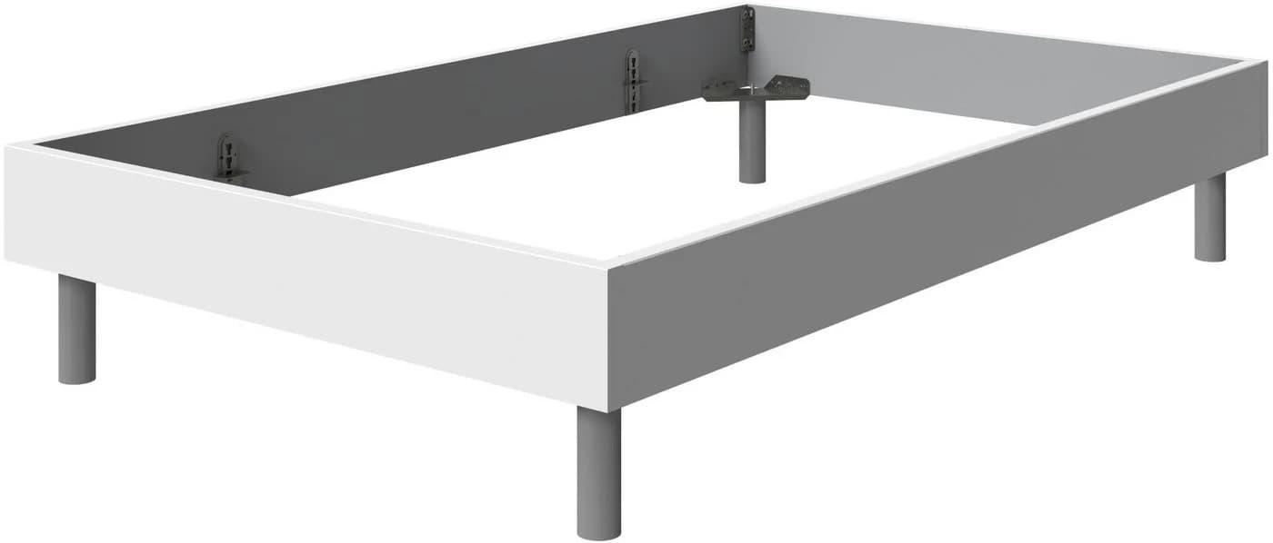 WIMEX Easy Bettgestell Weiß Alufarben 100x200 cm - Bild 3