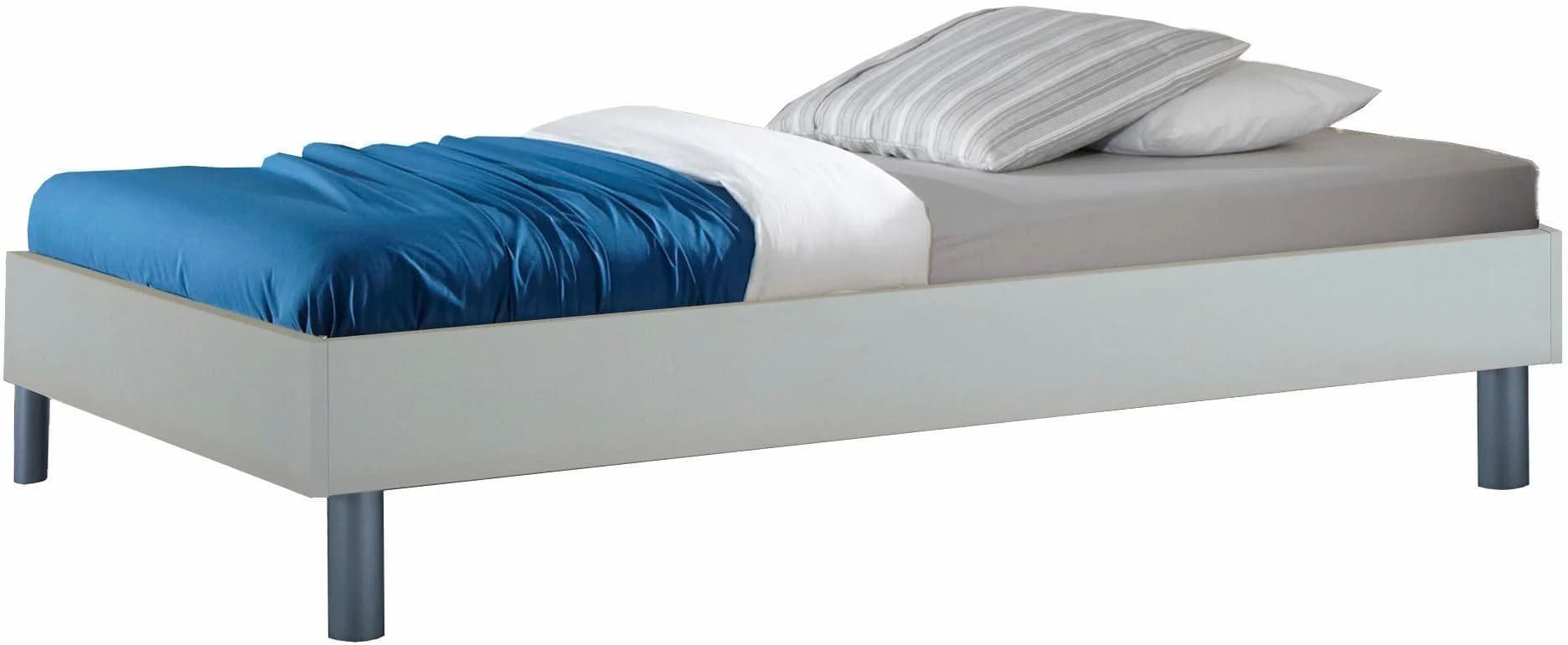 WIMEX Bett Easy Weiß Alufarben Ohne Kopfteil