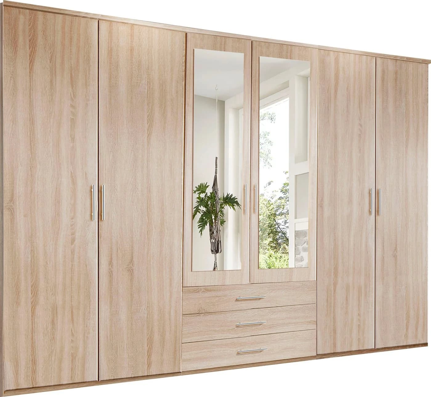 WIMEX Kleiderschrank Ben 270x210x58 cm Eiche Sägerau - Bild 2