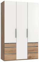 WIMEX Kleiderschrank Level 3-türig Weiß/Plankeneiche Bild 1